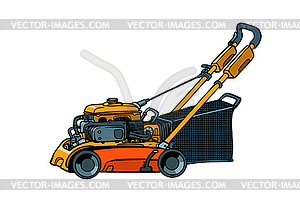 Lawnmower mower lawn mower trimmer. isolate - vector image