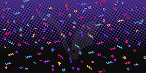 80s background. Dark purple - vector clipart
