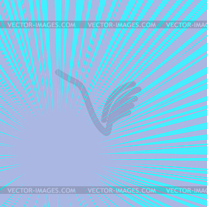 Blue rays pop art background - vector clip art