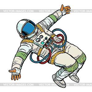 Космонавт хочет обнять - векторное изображение EPS
