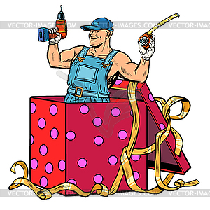 Working service repair gift - vector image