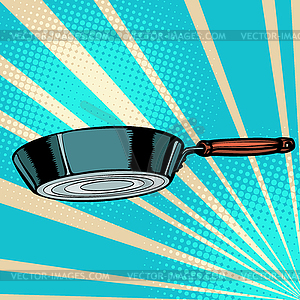 Griddle frying pan skillet saucepan kitchen utensils - vector clipart