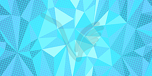 Blue triangle background - vector clip art