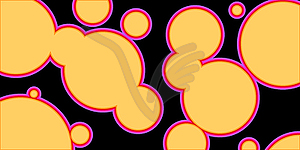 Orange circles - vector image