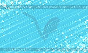 Blue stars background - vector image