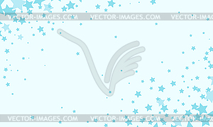 Blue stars background - vector clipart