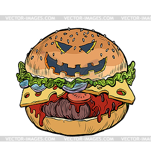 burger face clip art