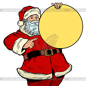 Santa Claus character, Christmas and New year - vector clipart