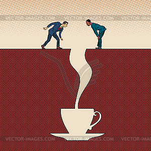 Manner Und Eine Tasse Kaffee Clipart