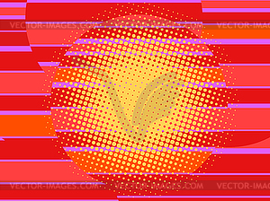 Red 80s retro background - vector clipart