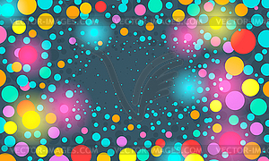 Colorful festive background with confetti - royalty-free vector clipart