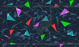 Colored triangular background - vector clipart