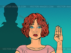 Signal For Help. International gesture of help for - vector clip art