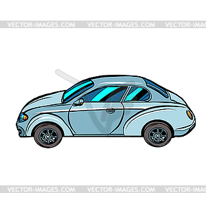 Passenger car on neutral background. Automobile - vector clip art