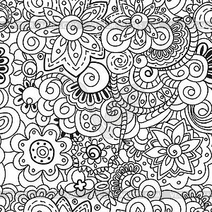 Seamless floral pattern - vector image