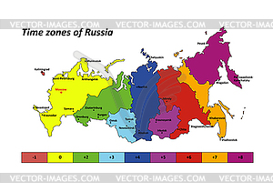 Map of Russia - vector image