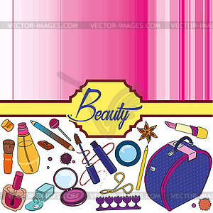 Beauty background - stock vector clipart