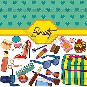 Beauty background - vector clipart / vector image