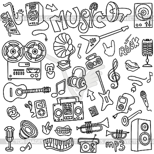 Musical instruments - vector clipart