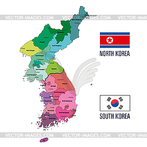 korea map clipart symbols