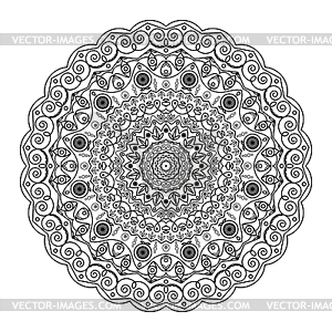 Flower Mandala - royalty-free vector clipart