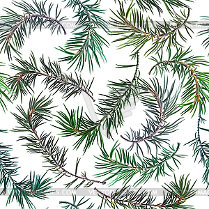 Seamless background with fir tree - vector clipart