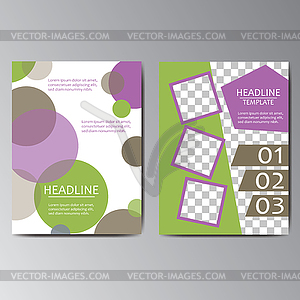 Broschure Flyer Design Layout Vorlage Vektorisierte Abbildung