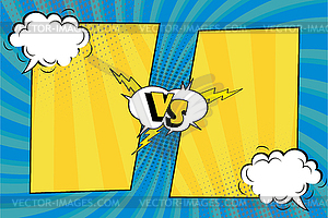 Versus.Fight background comic pop art style - vector EPS clipart