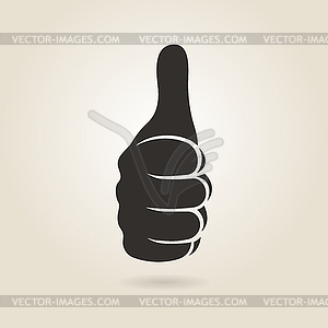 Thumbs up icon - vector clipart
