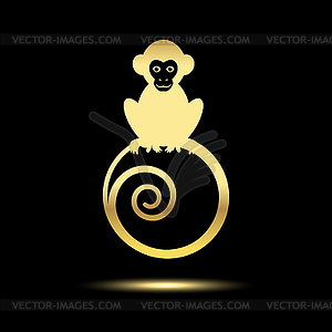 Monkey logo - vector clipart