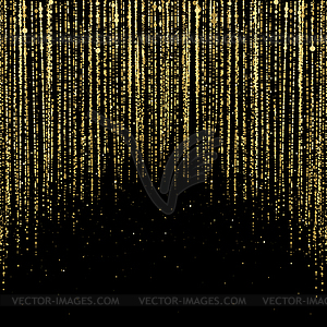 Curtain of Golden Particles - royalty-free vector clipart