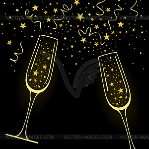 Congratulatory Background with Decorative - vector image