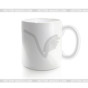 Empty White Mug - vector image