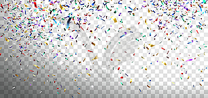 Festive Multicolored Confetti - vector EPS clipart