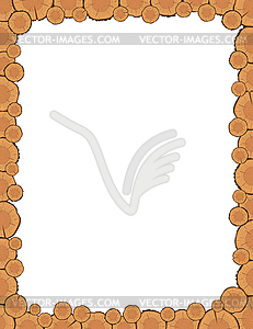 Tree Rings Frame - vector clipart