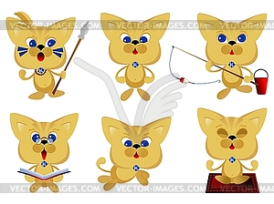 Red cat - vector EPS clipart