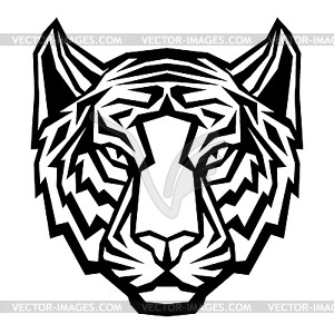 Tiger head logo mascot - vector clipart