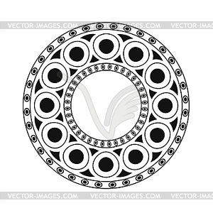 Ornamental circle pattern. Mandala - vector clipart