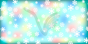 Christmas snowflakes background - vector EPS clipart