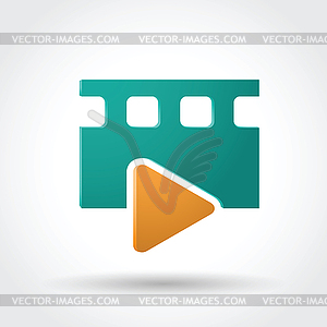 Media player icon - vector clipart / vector image