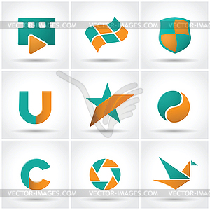 Set of colored icons - vector image