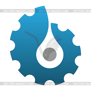 Gear icon  - vector image