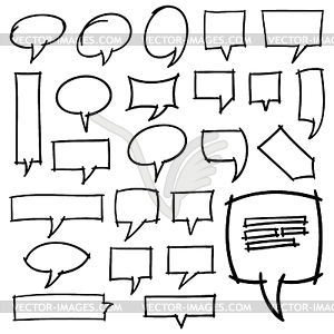 Speech Bubbles Design Elements - vector image