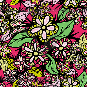 Boho Style Seamless Pattern - vector clip art