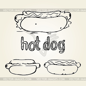 Hot Dog s - vector clipart