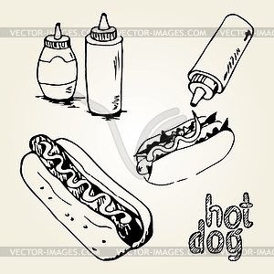 Hot Dog s - vector image