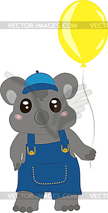 Koala baby boy - vector clipart