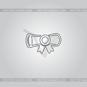 Simple icon diploma - vector clipart