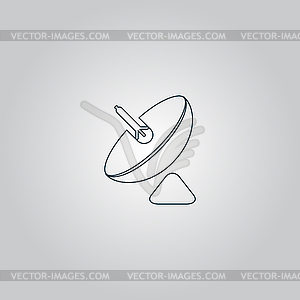 Simple icon antenna - vector clipart