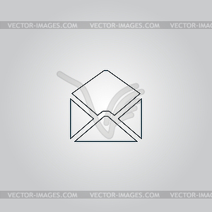 Envelope Mail icon, . Flat design style - vector clipart